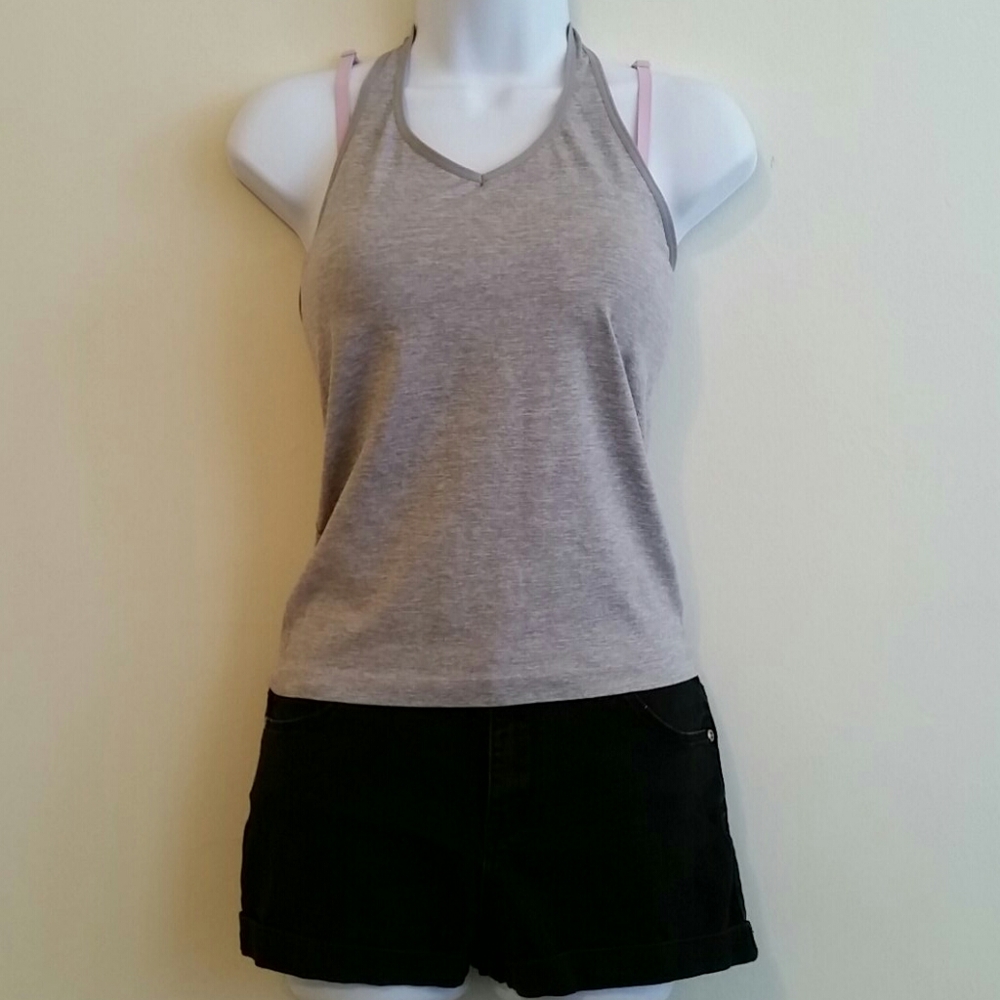 Grey halter top